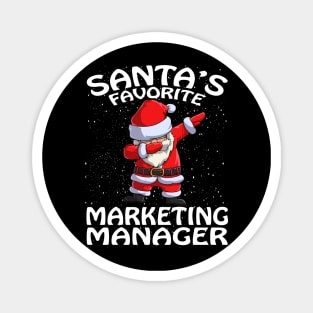 Santas Favorite Marketing Manager Christmas Magnet